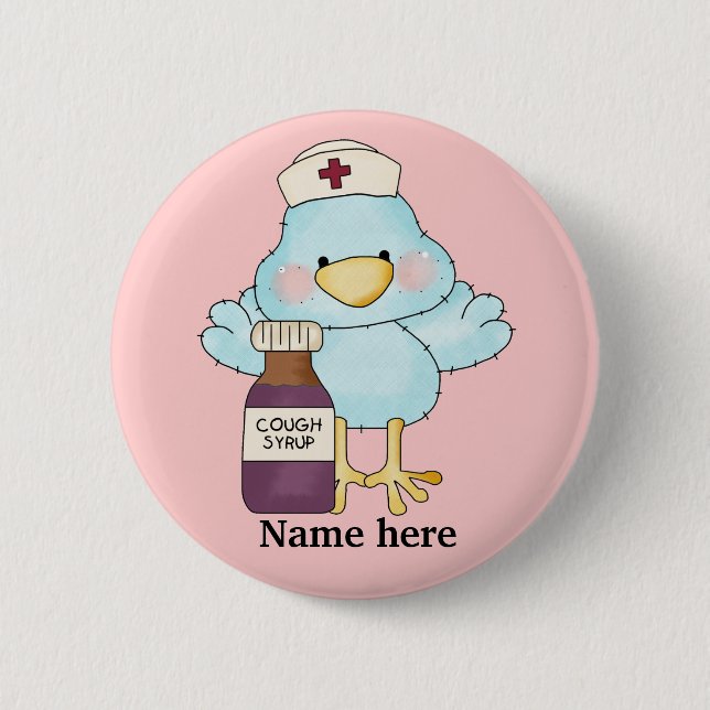 Birdie Nurse button (Front)