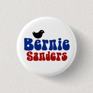Birdie Sanders Retro Bernie POTUS 3 Cm Round Badge