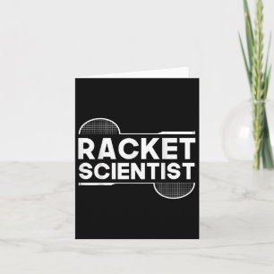 Birdie Shuttle Racket Scientist Badminton Card