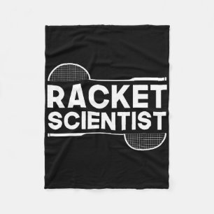 Birdie Shuttle Racket Scientist Badminton Fleece Blanket