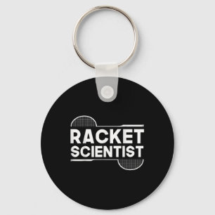 Birdie Shuttle Racket Scientist Badminton  Key Ring