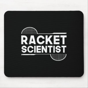 Birdie Shuttle Racket Scientist Badminton Mouse Pad