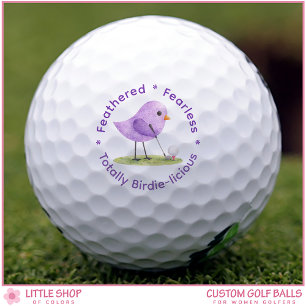 Birdie Theme Women's Customisable Golf Balls