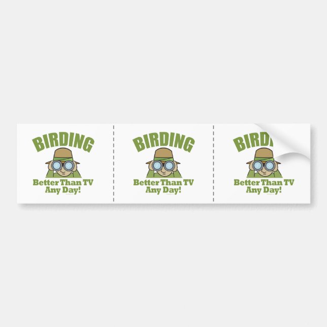 Birding Bumper Sticker (Front)