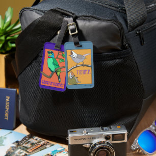 Birding luggage tag