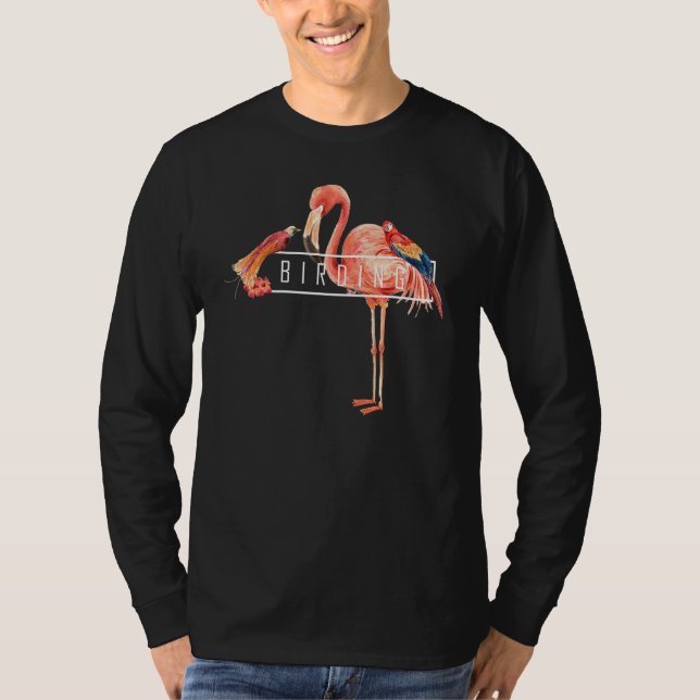 Birding Watching Birdwatching Watcher Birdwatcher  T-Shirt (Front)