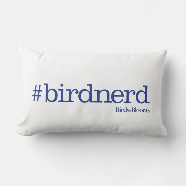 #birdnerd lumbar cushion (Front)