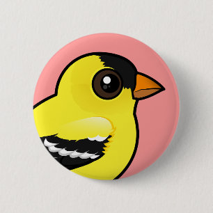 Birdorable American Goldfinch 6 Cm Round Badge