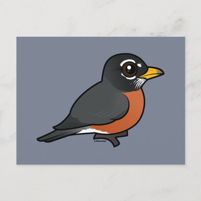 Birdorable American Robin Postcard (Front)