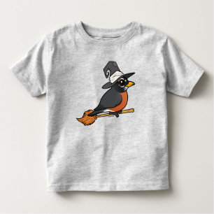 Birdorable American Robin Witch Halloween Toddler T-Shirt