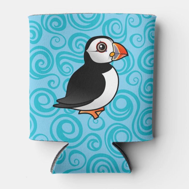 Birdorable Atlantic Puffin Can Cooler (Front)