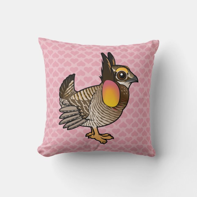 Birdorable Attwater's Prairie Chicken Cushion (Front)