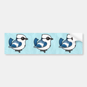 Birdorable Azure Tit Bumper Sticker
