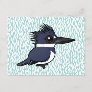 Birdorable Belted Kingfisher (male) Postcard
