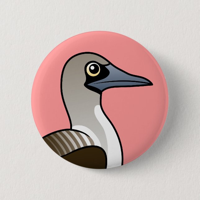 Birdorable Blue-footed Booby 6 Cm Round Badge (Front)