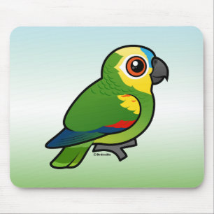 Birdorable Blue-fronted Parrot Mouse Pad