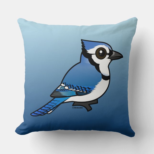 Birdorable Blue Jay Cushion (Front)