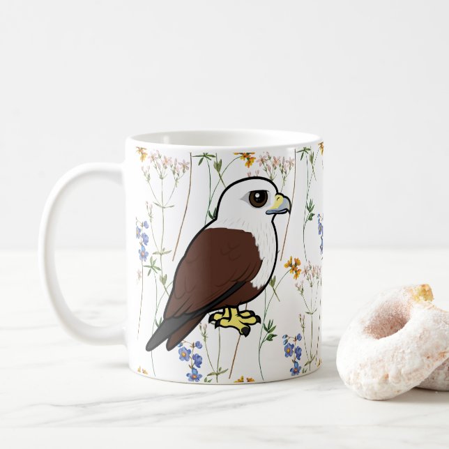 Birdorable Brahminy Kite Coffee Mug (With Donut)