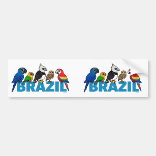 Birdorable Brazil Bumper Sticker