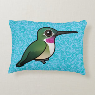 Birdorable Broad-tailed Hummingbird Decorative Cushion