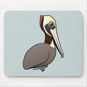 Birdorable Brown Pelican Mouse Pad