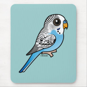 Birdorable Budgie Blue Mouse Pad