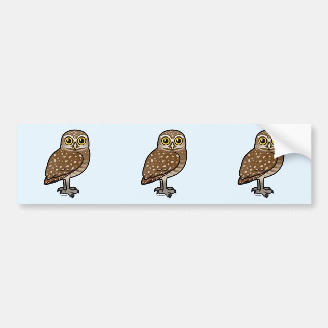 Birdorable Burrowing Owl Bumper Sticker (Front)
