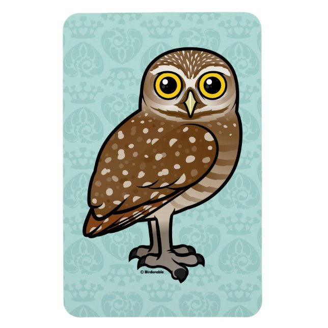 Birdorable Burrowing Owl Magnet (Vertical)