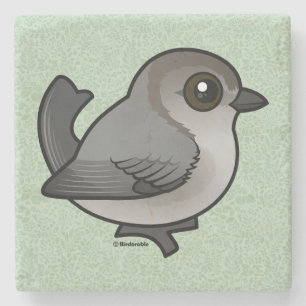 Birdorable Bushtit, Pacific Race Stone Coaster