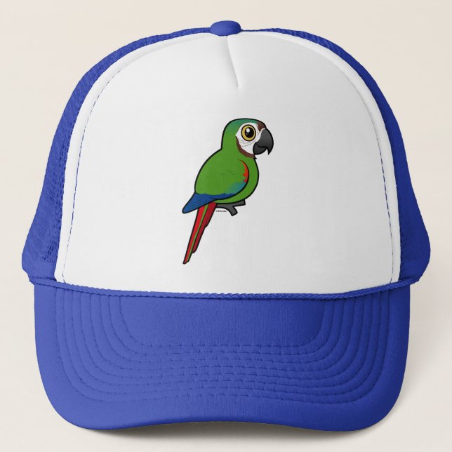 Birdorable Chestnut-fronted Macaw Trucker Hat (Front)