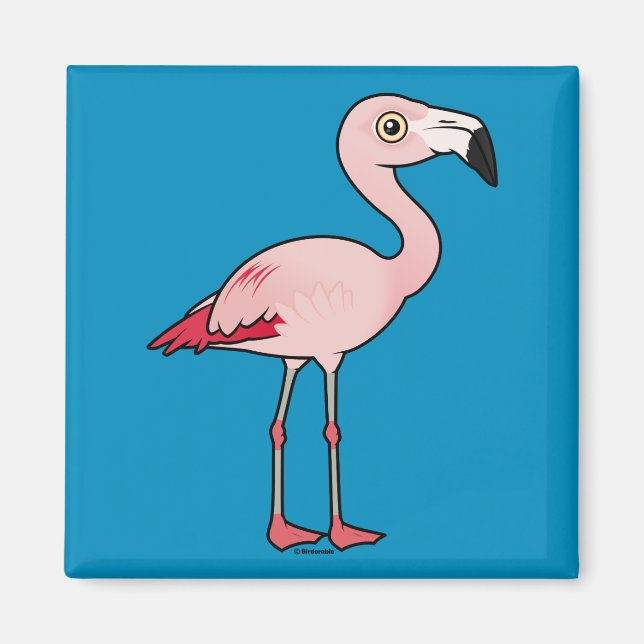 Birdorable Chilean Flamingo Magnet (Front)
