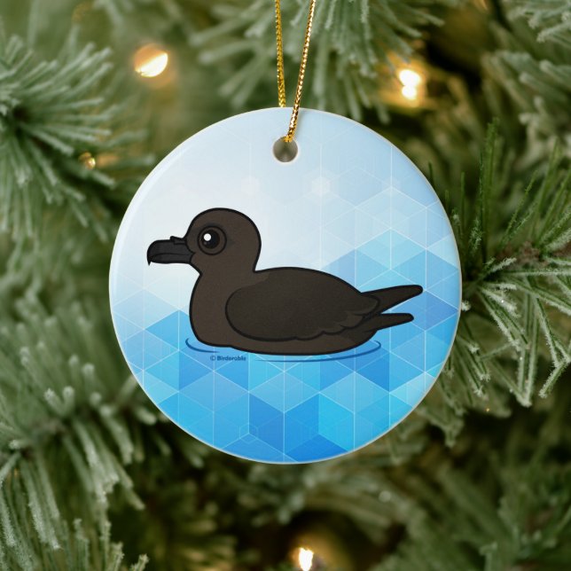 Birdorable Christmas Shearwater swim Ceramic Ornament (Tree)