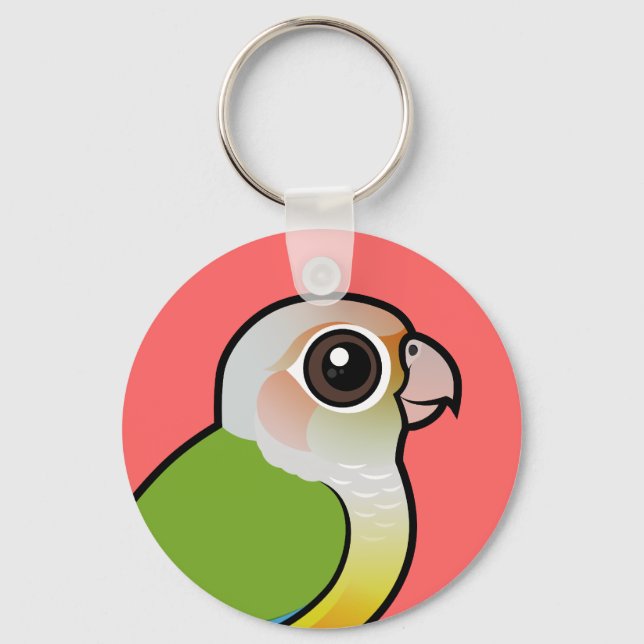 Birdorable Cinnamon Green-cheeked Conure Key Ring (Front)