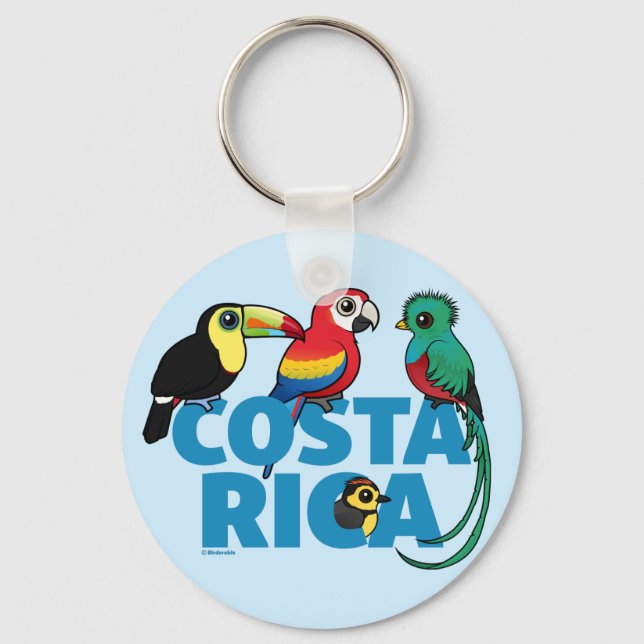 Birdorable Costa Rica Key Ring (Front)