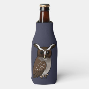 Birdorable Crested Owl Bottle Cooler