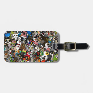 Birdorable Crowd Luggage Tag