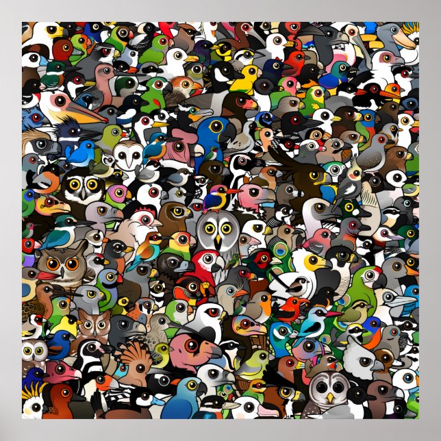 Birdorable Crowd Poster (Front)