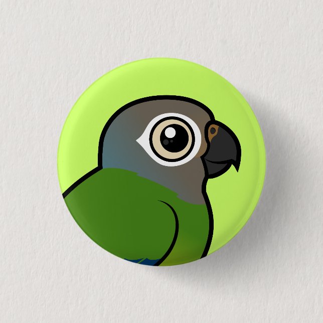 Birdorable Dusky-headed Conure 3 Cm Round Badge (Front)