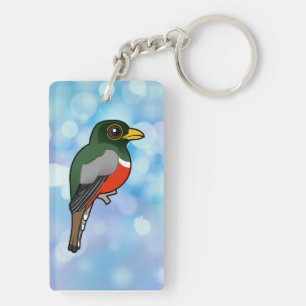 Birdorable Elegant Trogon Key Ring
