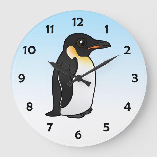 Birdorable Emperor Penguin Large Clock (Front)