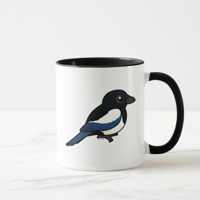 Birdorable Eurasian Magpie Mug (Right)