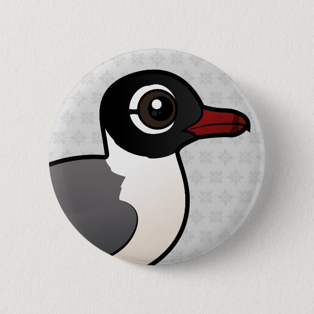 Birdorable Franklin's Gull 6 Cm Round Badge (Front)
