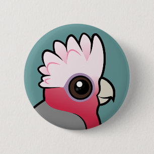 Birdorable Galah 6 Cm Round Badge