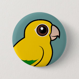 Birdorable Golden Parakeet 6 Cm Round Badge