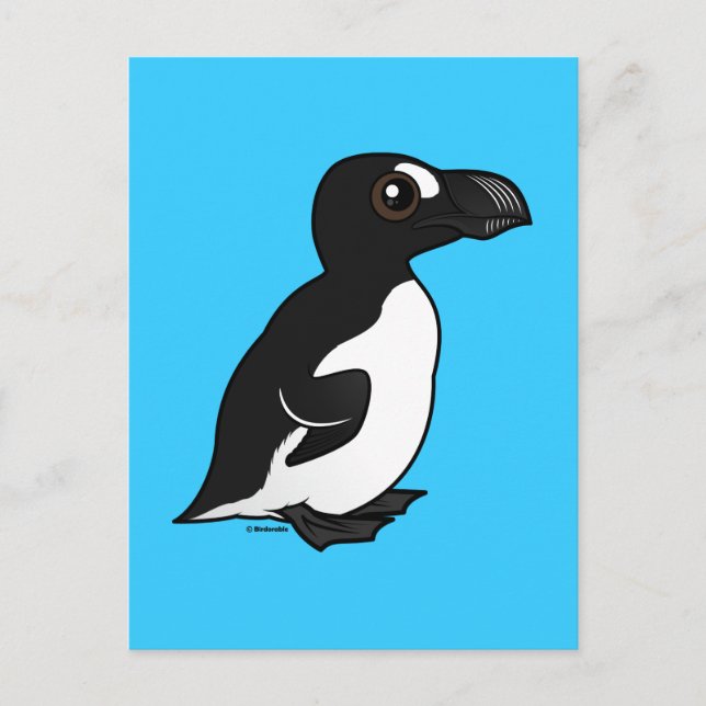 Birdorable Great Auk Postcard (Front)