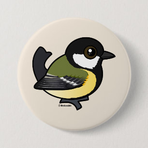 Birdorable Great Tit 7.5 Cm Round Badge