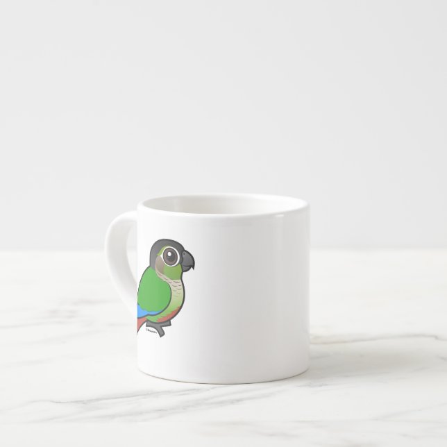 Birdorable Green-cheeked Conure Espresso Cup (Front Left)
