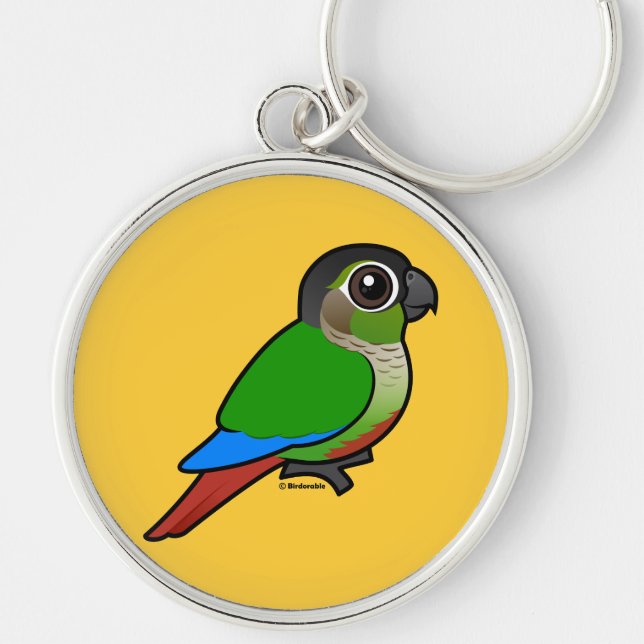 Birdorable Green-cheeked Conure Key Ring (Front)