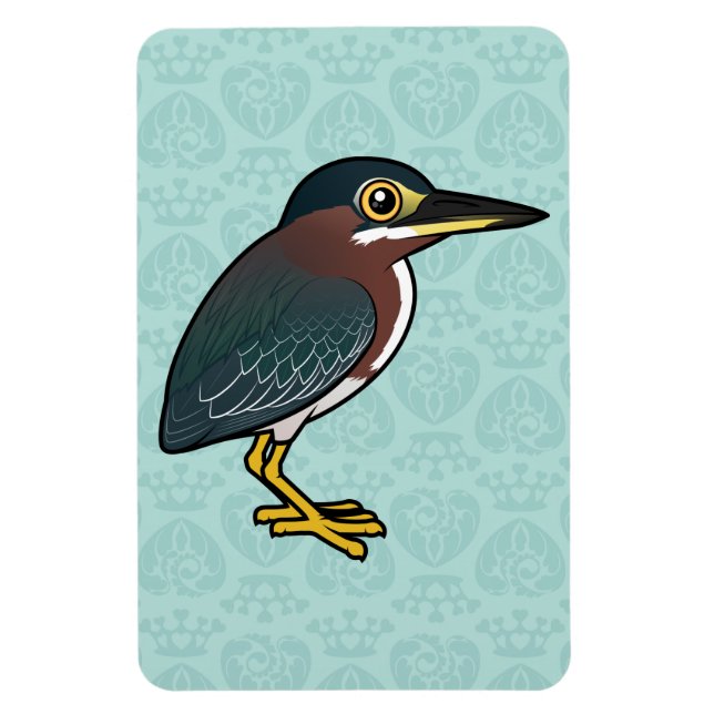 Birdorable Green Heron Magnet (Vertical)