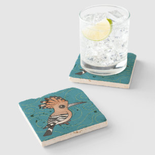 Birdorable Hoopoe Stone Coaster